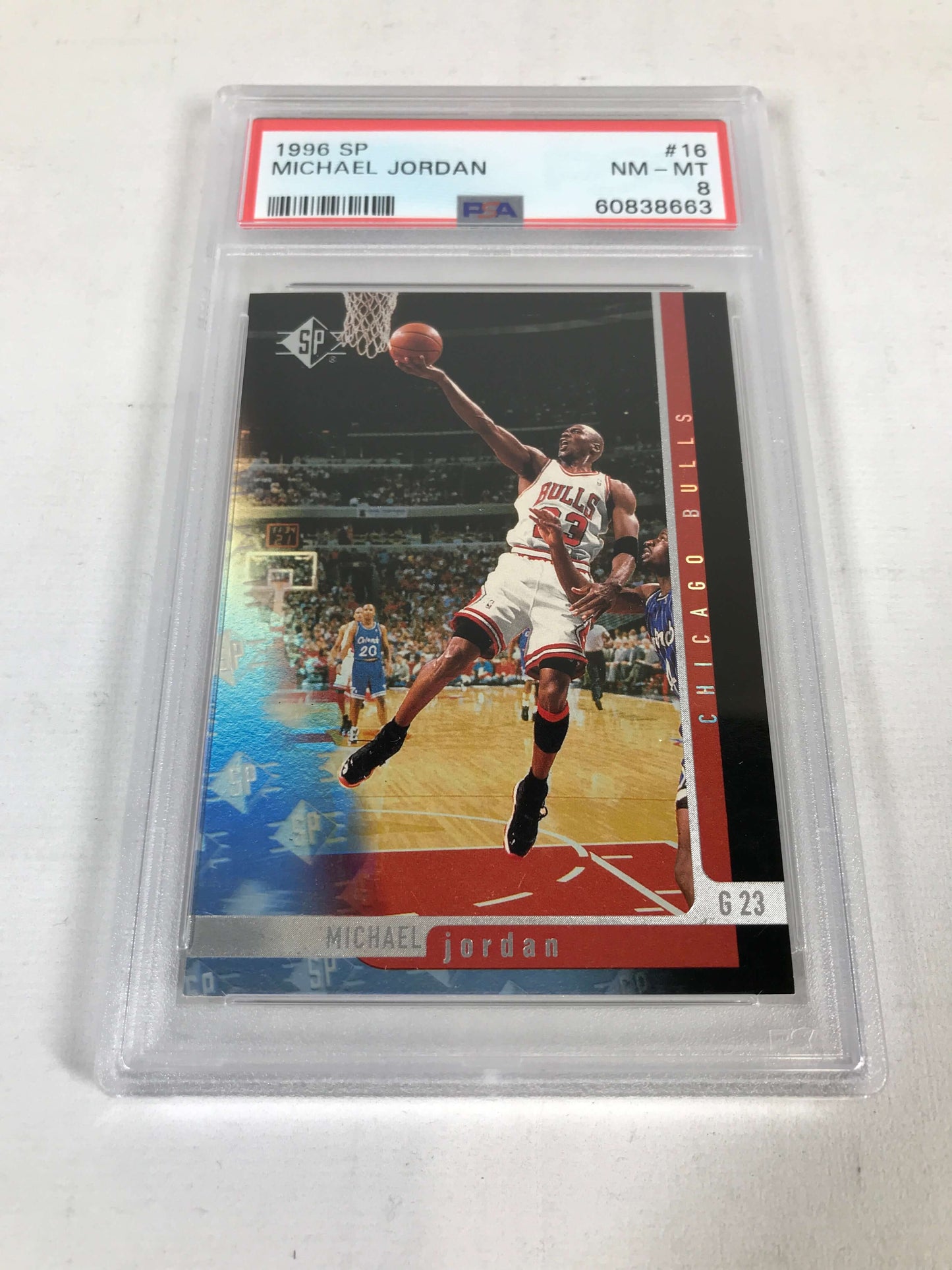 Michael Jordan 1996 SP Card - PSA 8