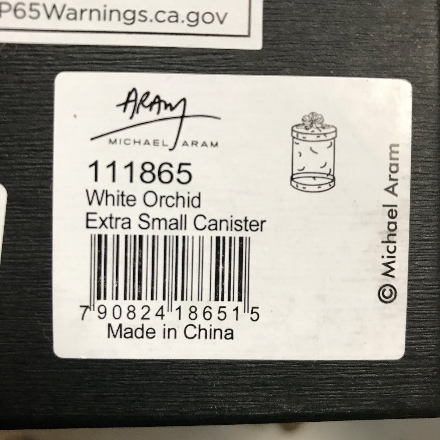 Michael Aram White Orchid Extra Small Canister