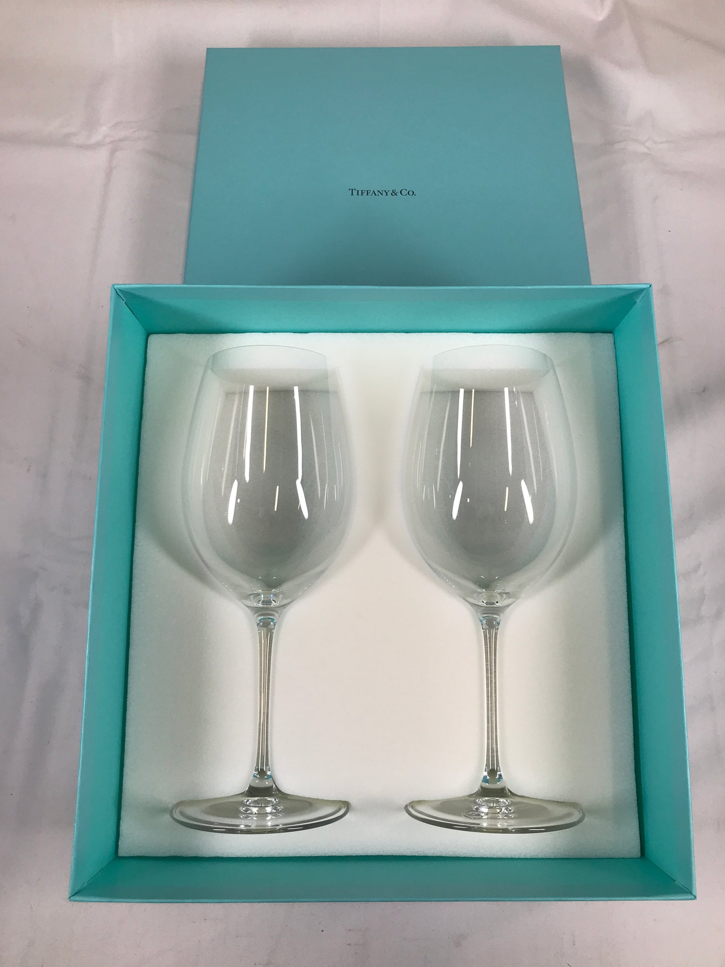 Tiffany Red Wine Glasses in Crystal Glass, Set of Two