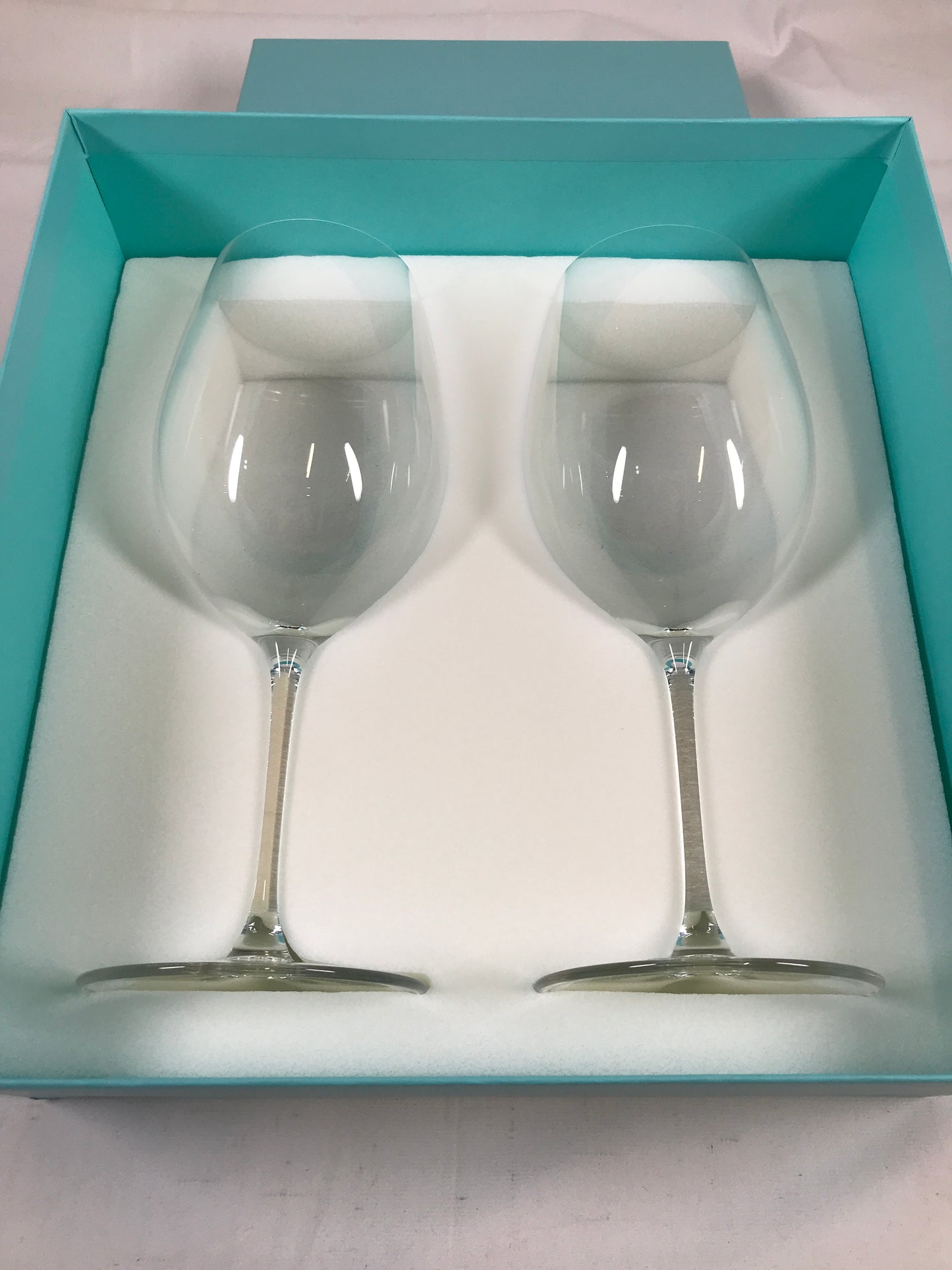 Tiffany Red Wine Glasses in Crystal Glass, Set of Two