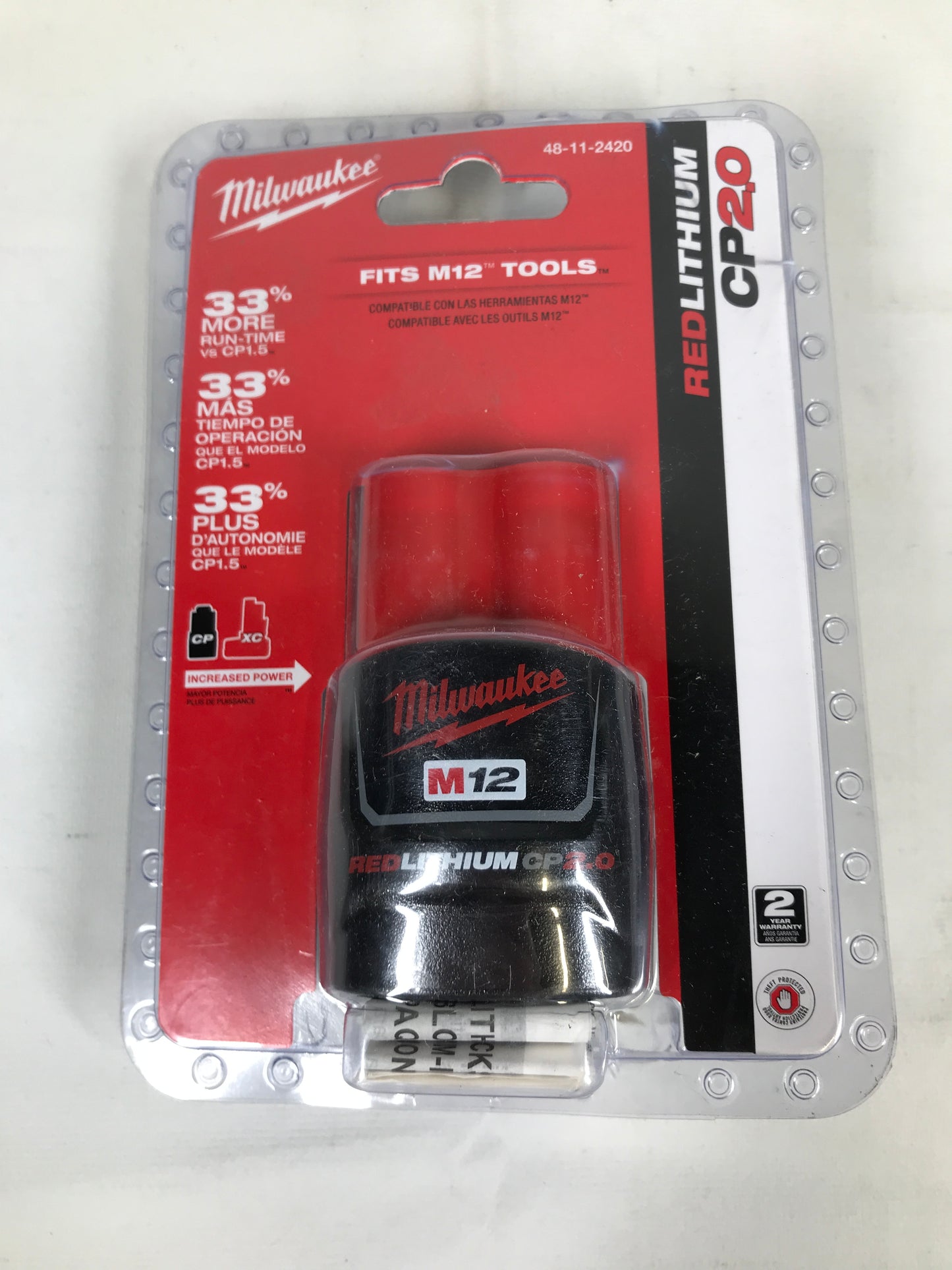 Milwaukee M12 RedLithium CP 2.0 Battery