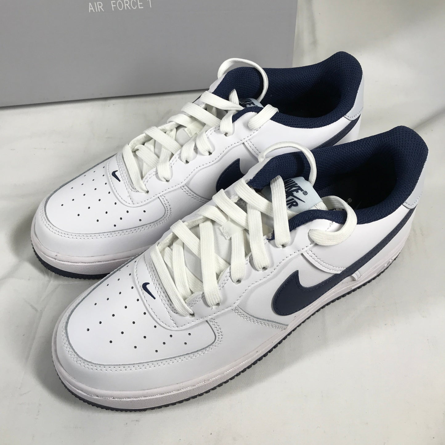 Nike Air Force 1 (GS) - White/Midnight Navy 7Y
