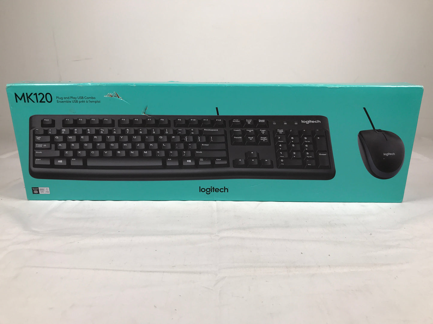 Logitech MK120 Corded Keyboard and Mouse Combo