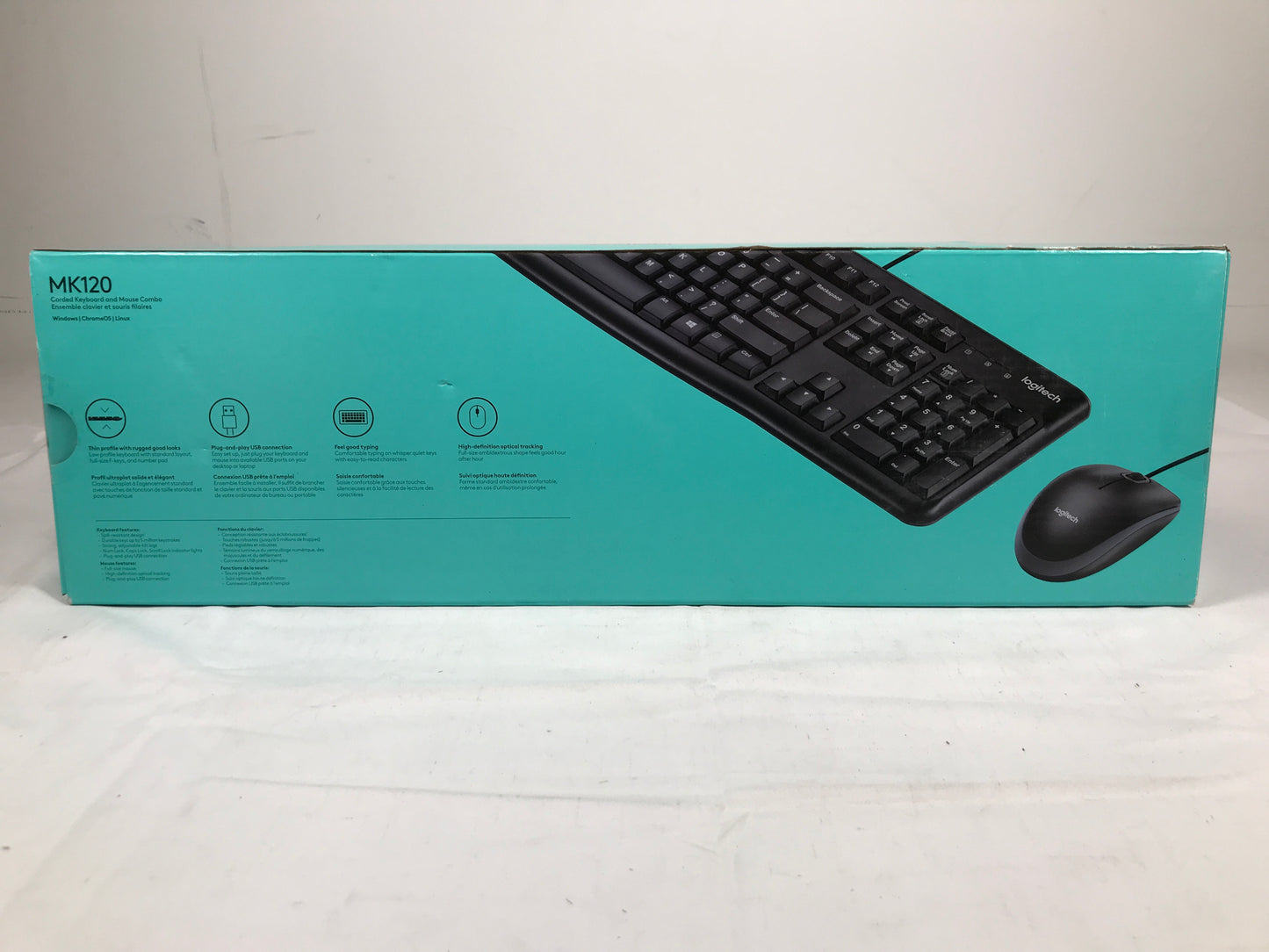 Logitech MK120 Corded Keyboard and Mouse Combo