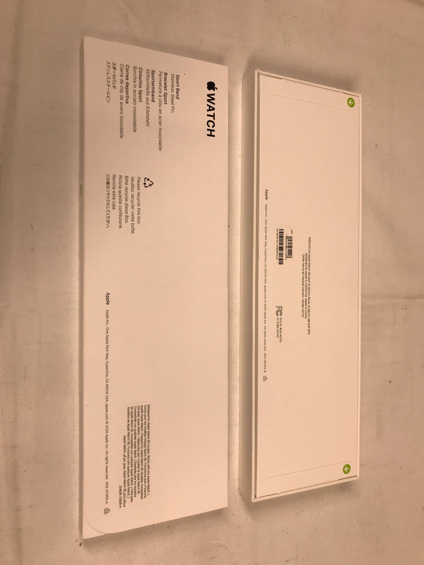 Apple Watch SE (Gen 2) 40mm Silver AI Denim SB S/M GPS