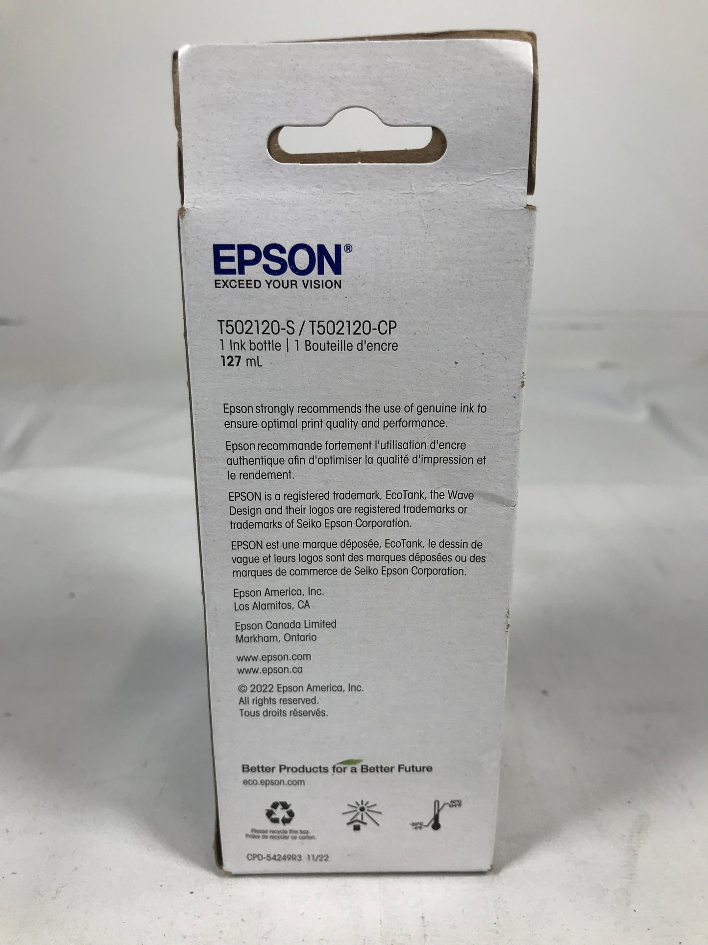 Epson 502, Black Ink Bottle 127mL