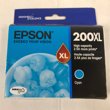 Epson 200XL, Cyan Ink Cartridge, High Capacity