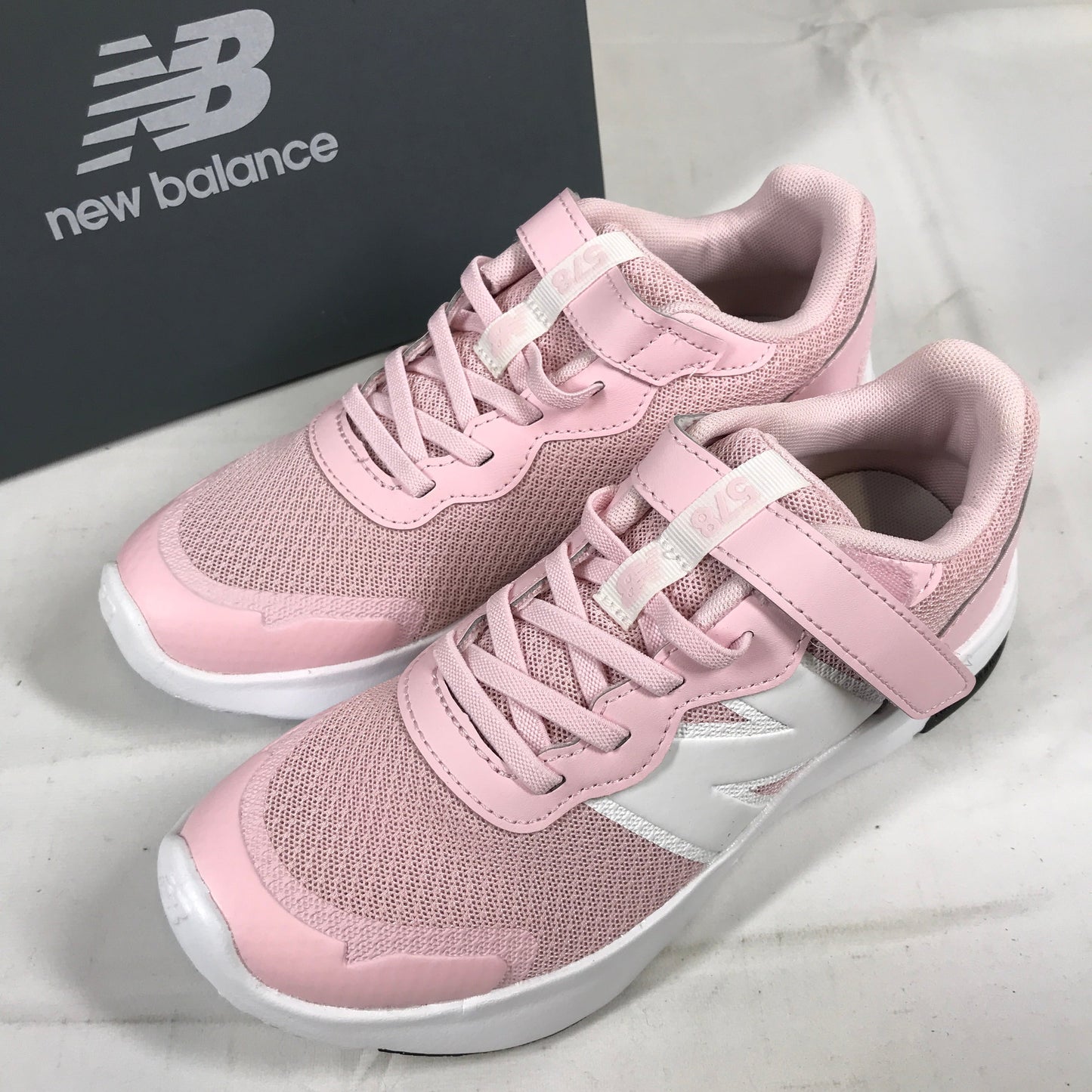 New Balance Kids' 578v1 Bungee Lace with Top Strap - Pink