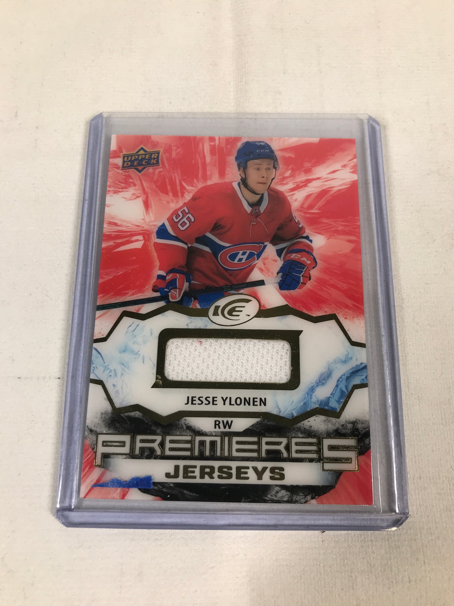 Upper Deck NHL Jesse Ylonen Hockey Memorabilia 2021-22