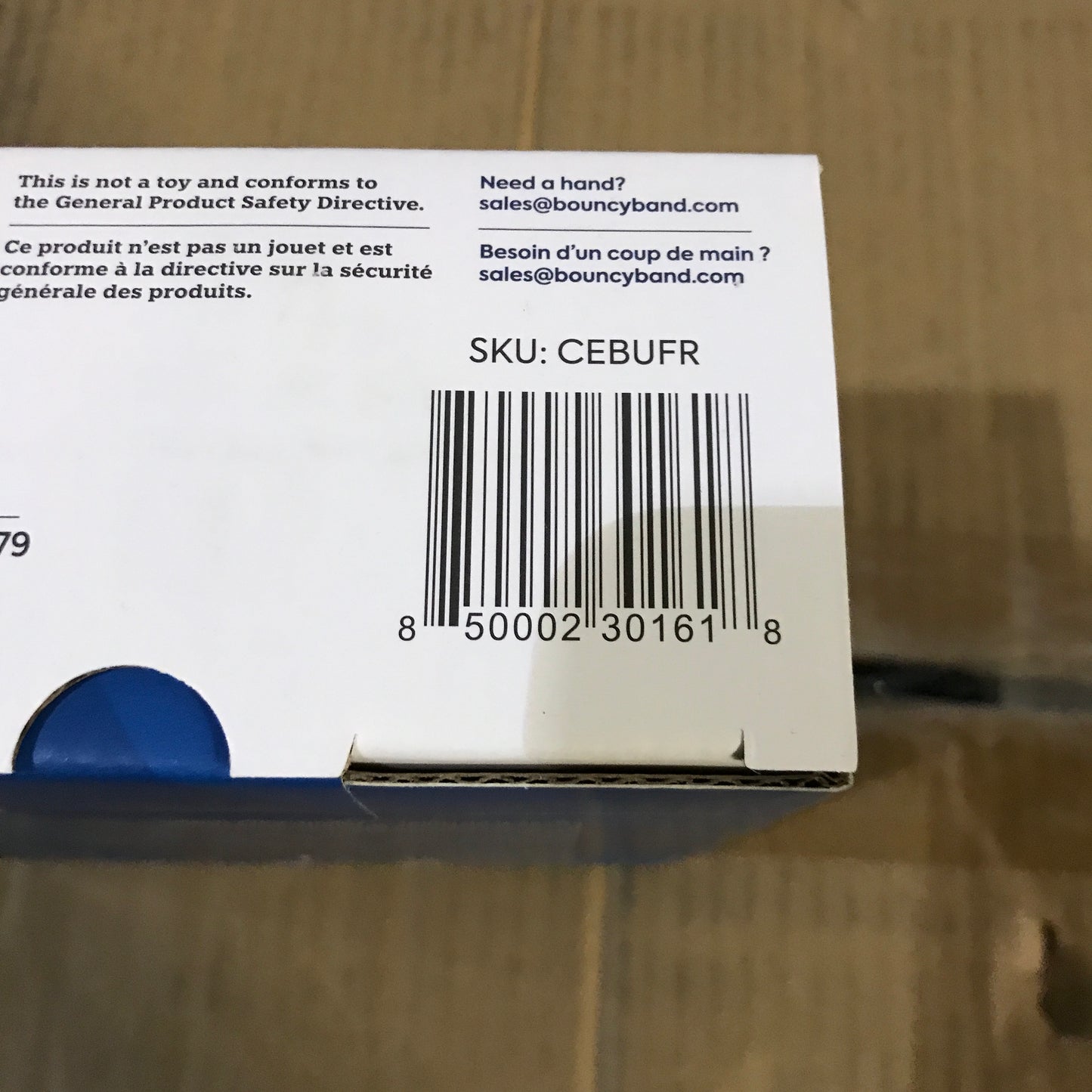 Bouncyband for Elementary School Chairs 13-17" - Blue - 2 Pack