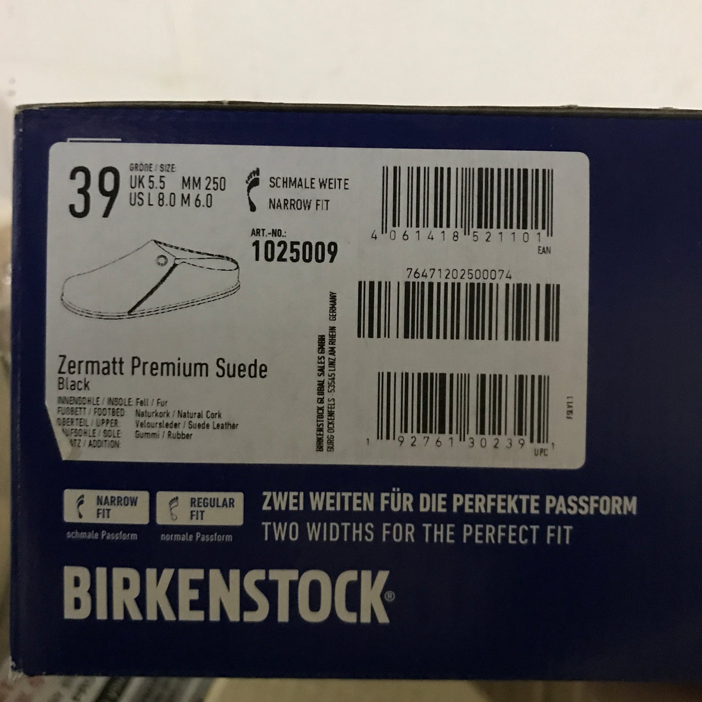 Birkenstock Zermatt Premium Suede - Black