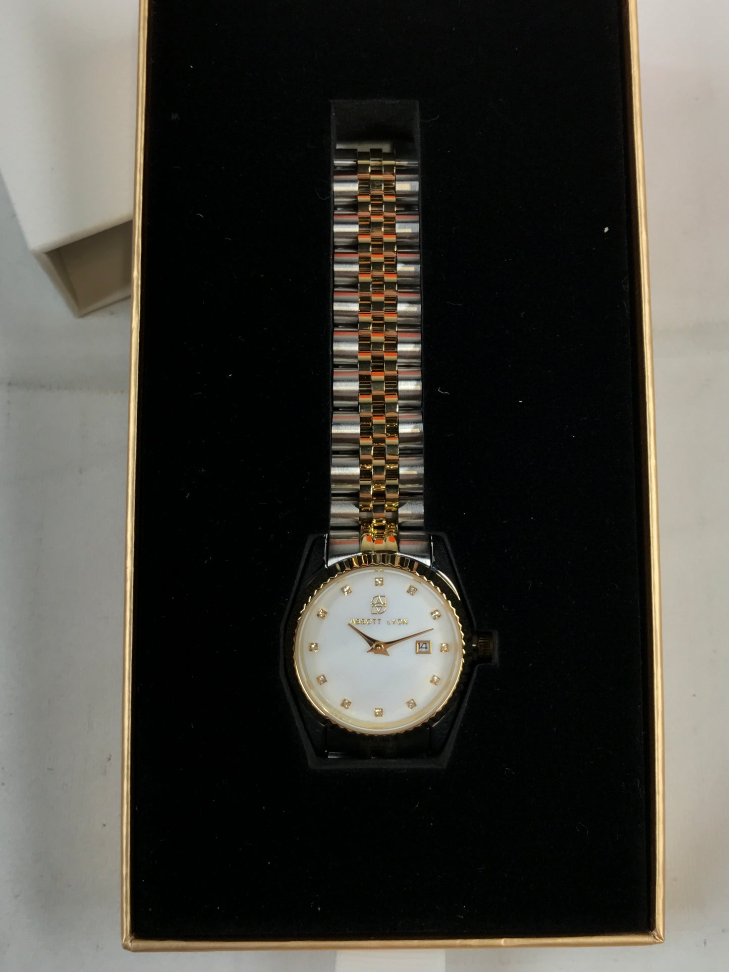 Abbott Lyon Mini Two Tone Pearl Link Belgravia 30 Watch