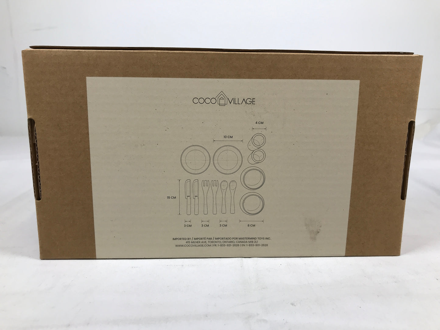 Coco Village Wooden Dinnerware Playset (12 Pcs)