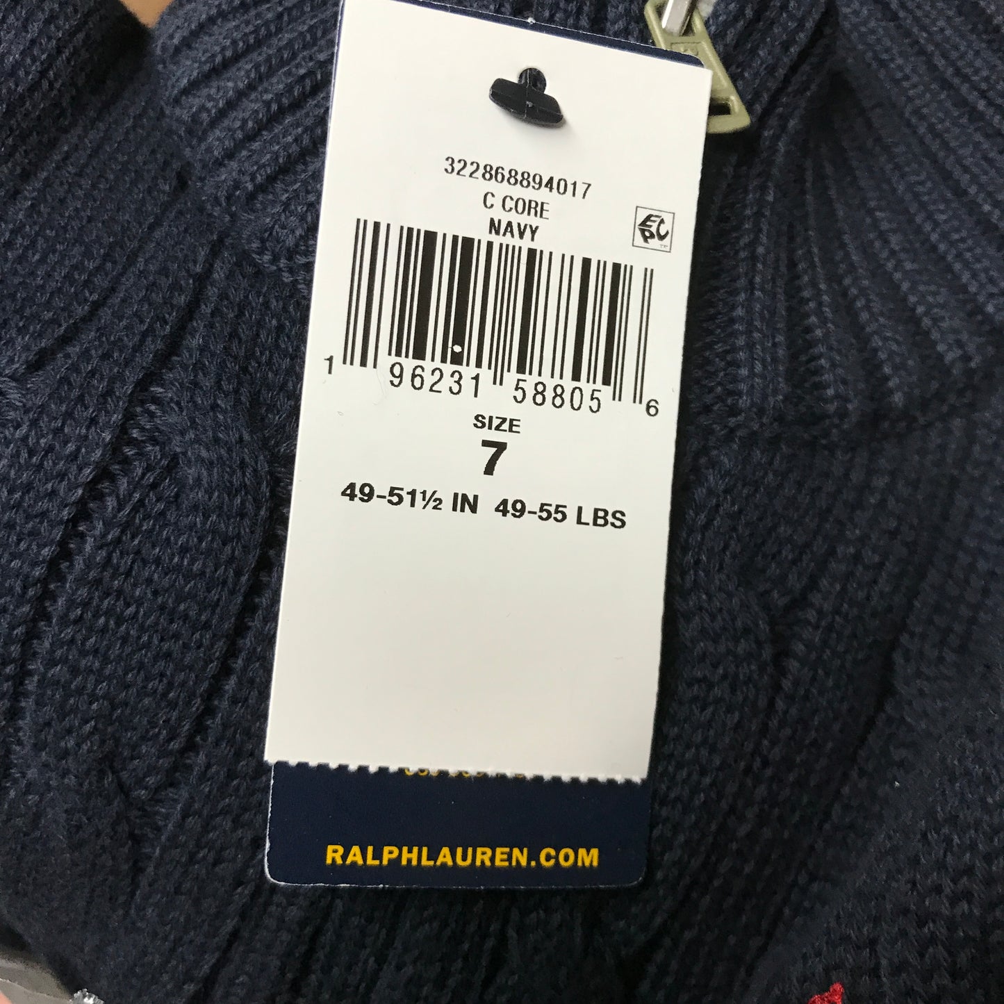 Ralph Lauren Kids Boys Cable-Knit Cotton Quarter-Zip Sweater in Navy