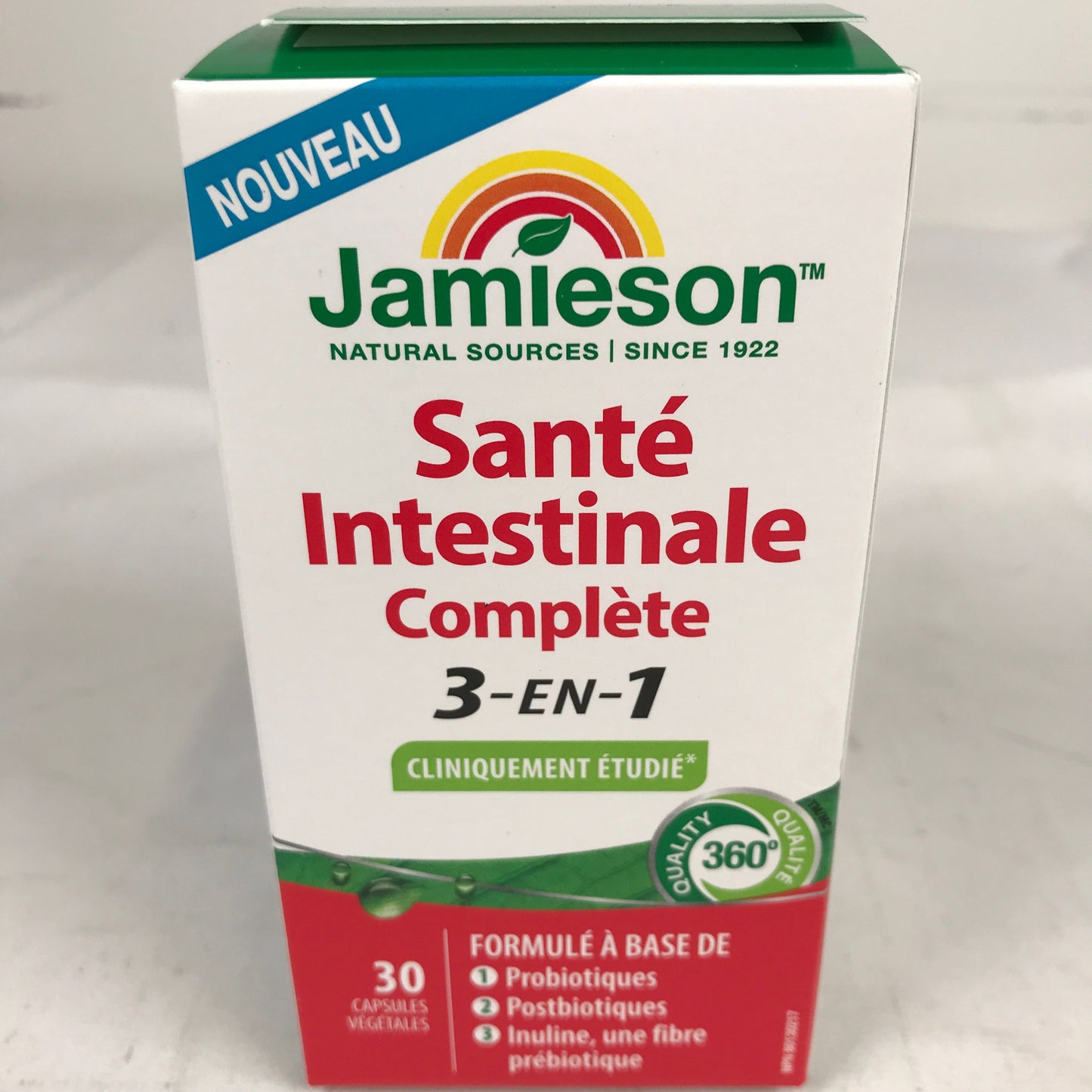 Jamieson Complete Gut Health 3-in-1, 30 Vegetarian Capsules (3 Pack)