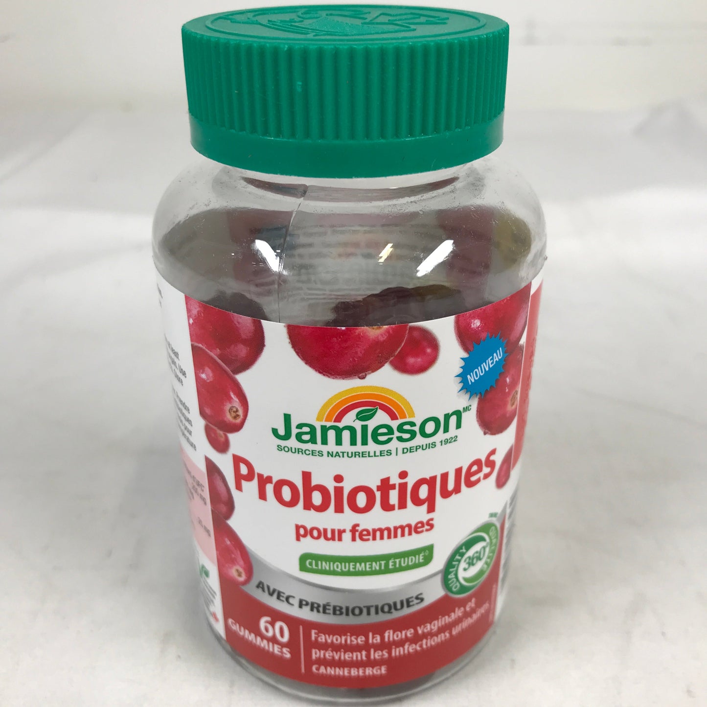 Jamieson Women's Health Probiotic Gummies Cranberry Flavour, 60 Count (3 Pack)