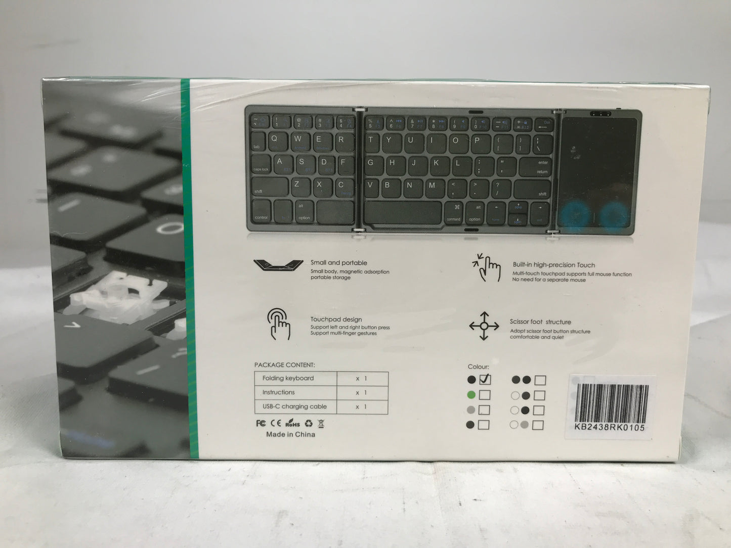 Yunseity Foldable Keyboard With Touchpad