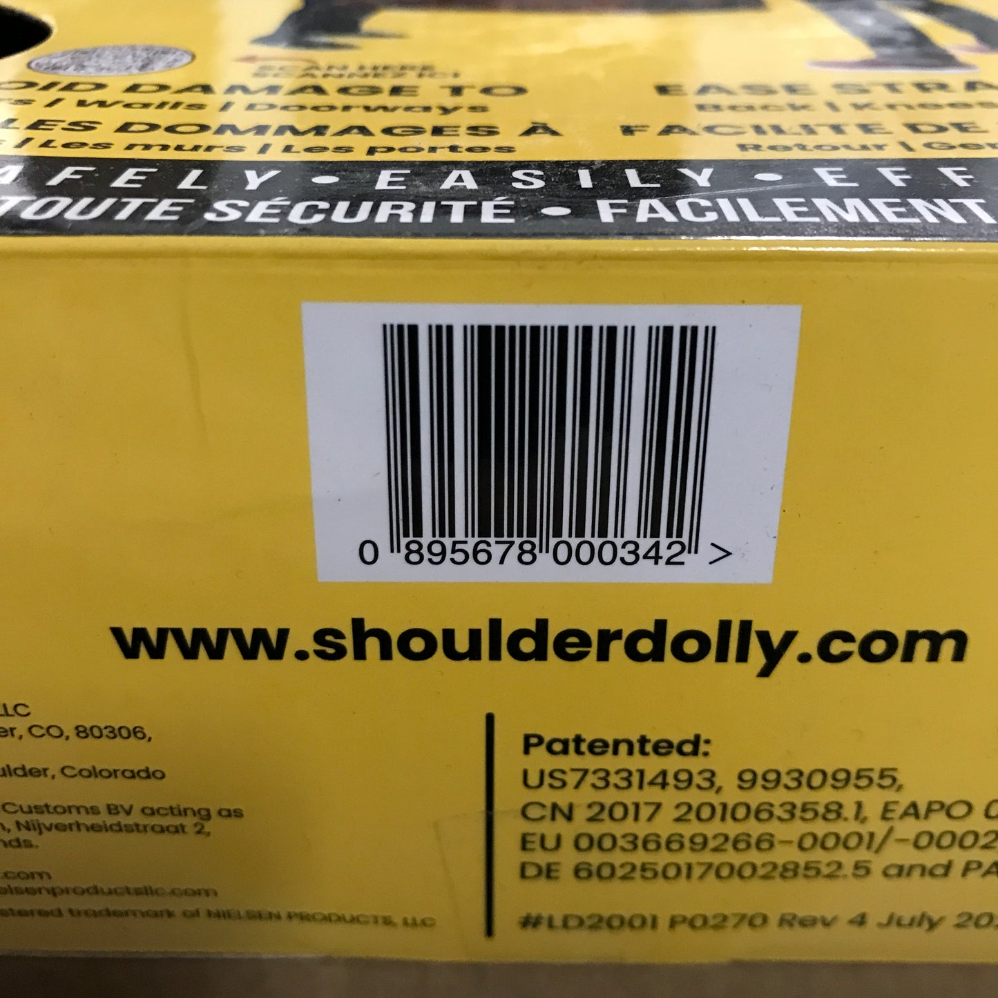 Shoulder Dolly Moving Straps