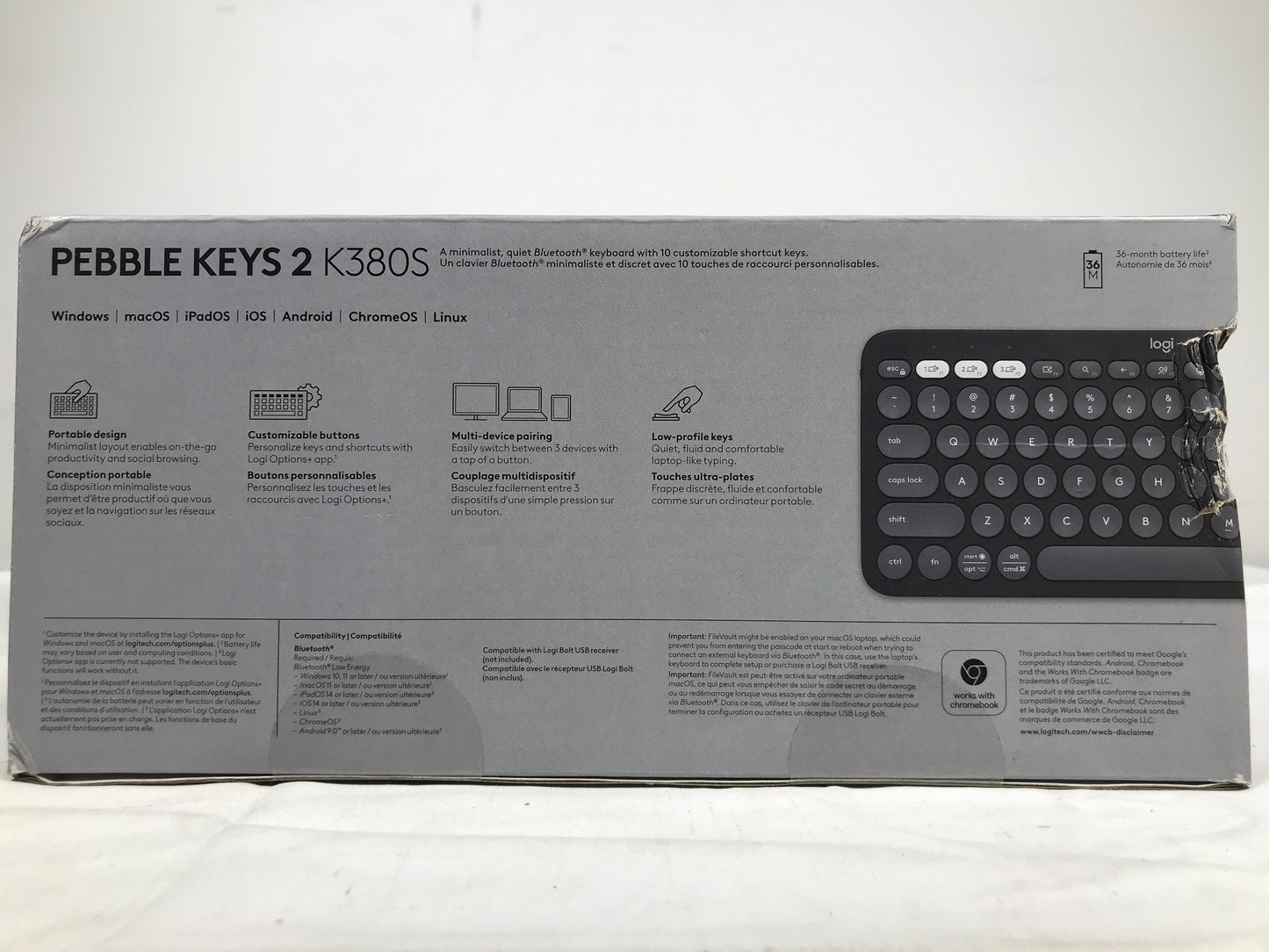 Logitech Pebble Keys 2 K380s