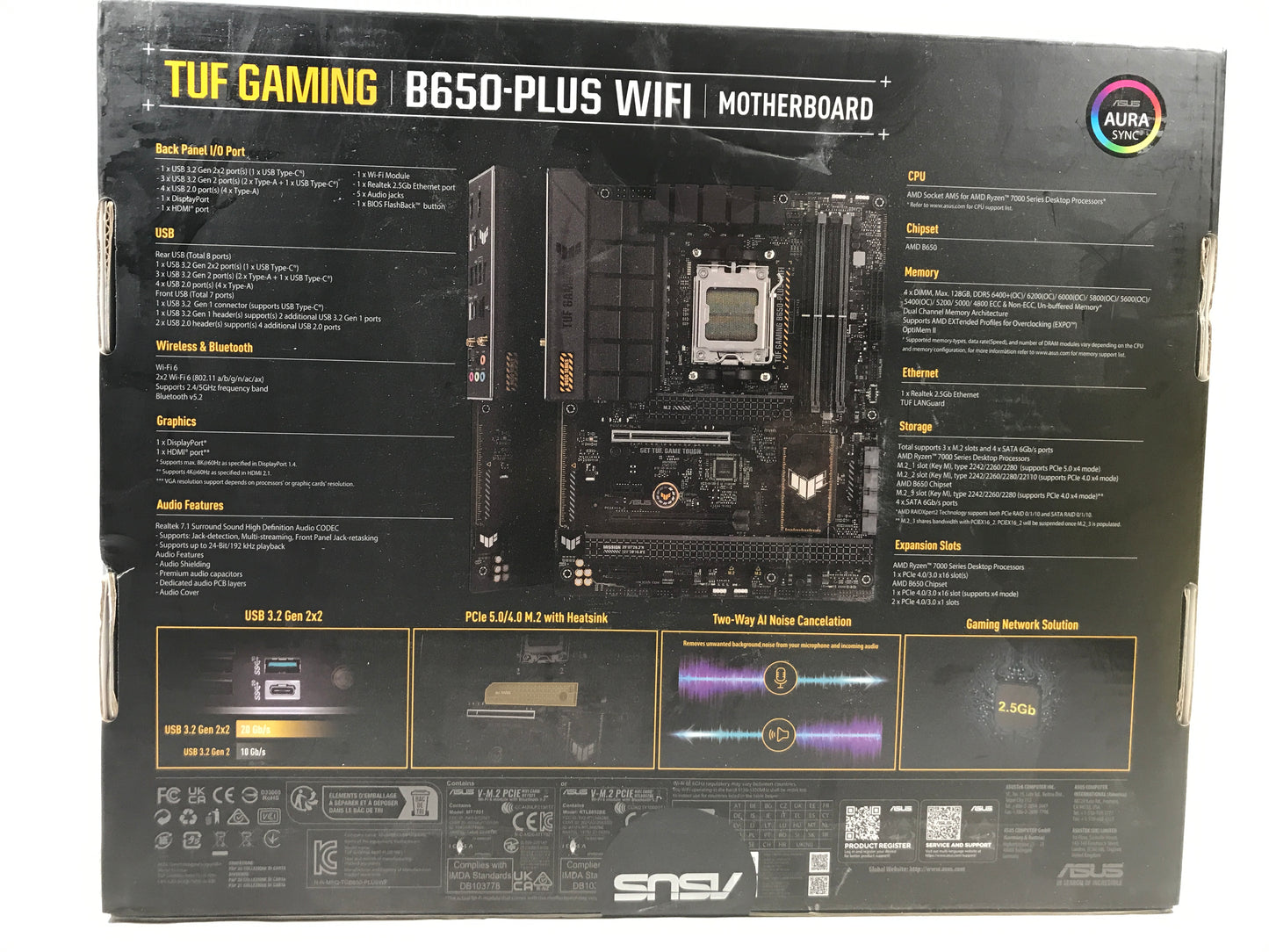 ASUS TUF GAMING B650-PLUS WIFI Motherboard