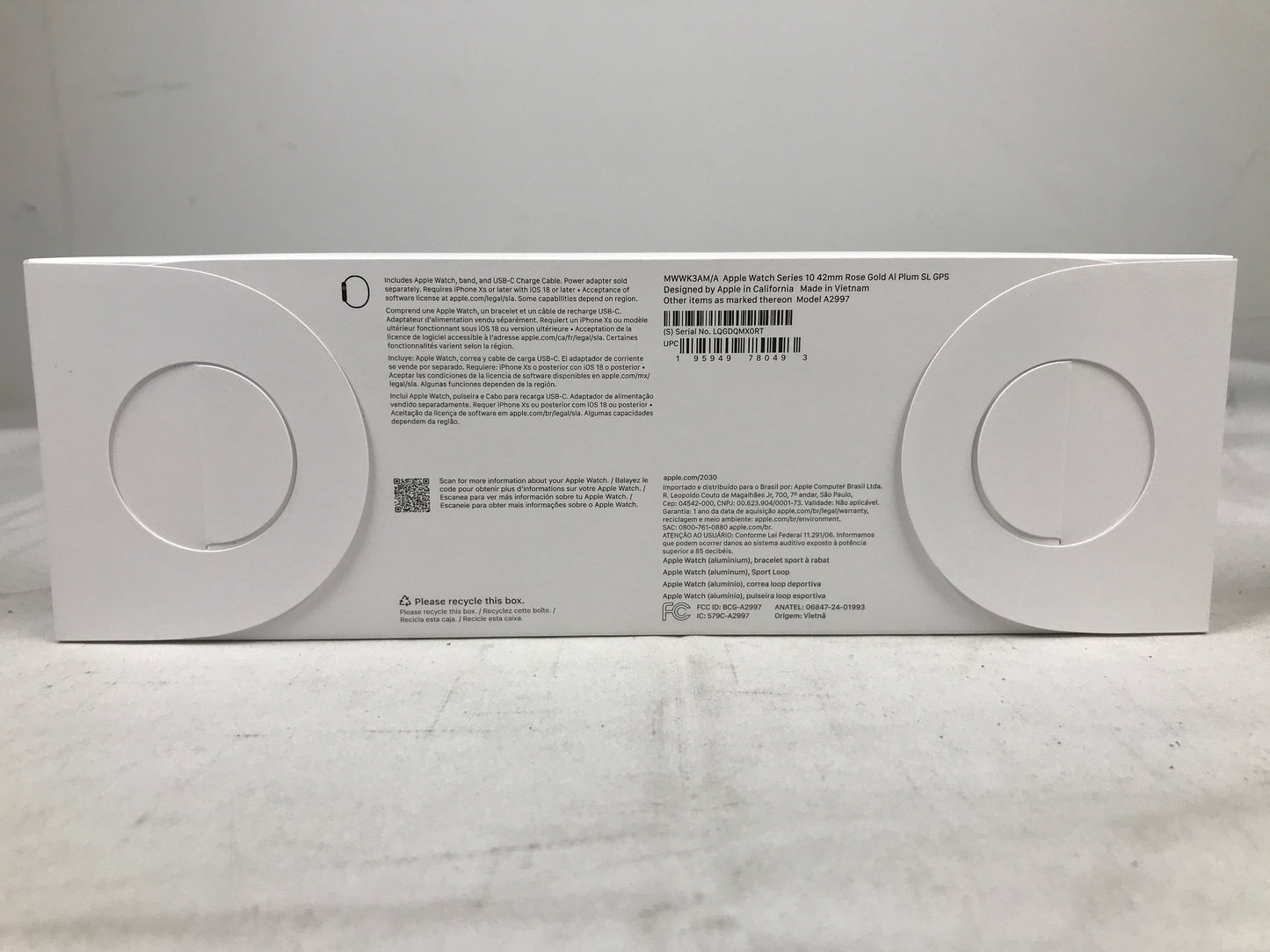 Apple Watch Series 10 42mm Rose Gold AI Plum SL GPS (Aluminum)