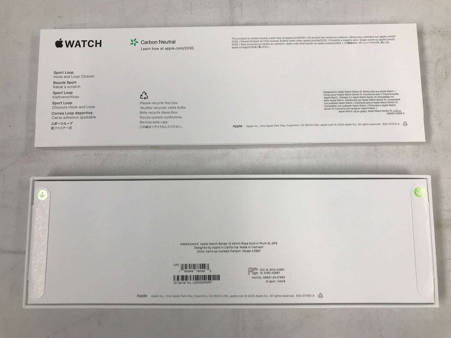 Apple Watch Series 10 42mm Rose Gold AI Plum SL GPS (Aluminum)