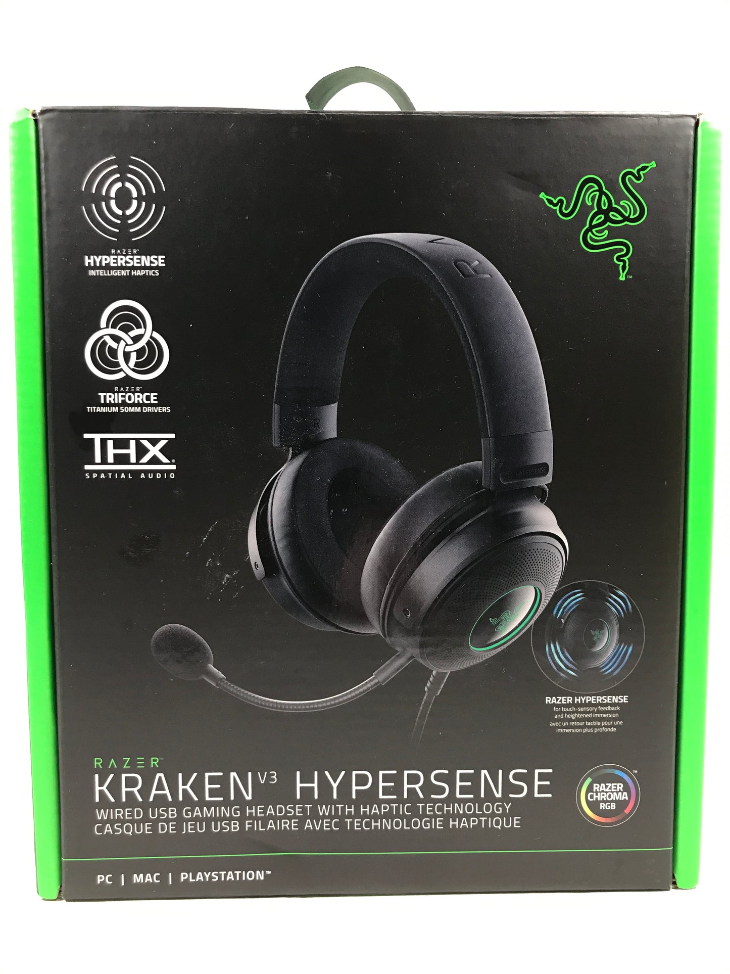 Razer - Kraken V3 HyperSense Wired Gaming Headset for PC