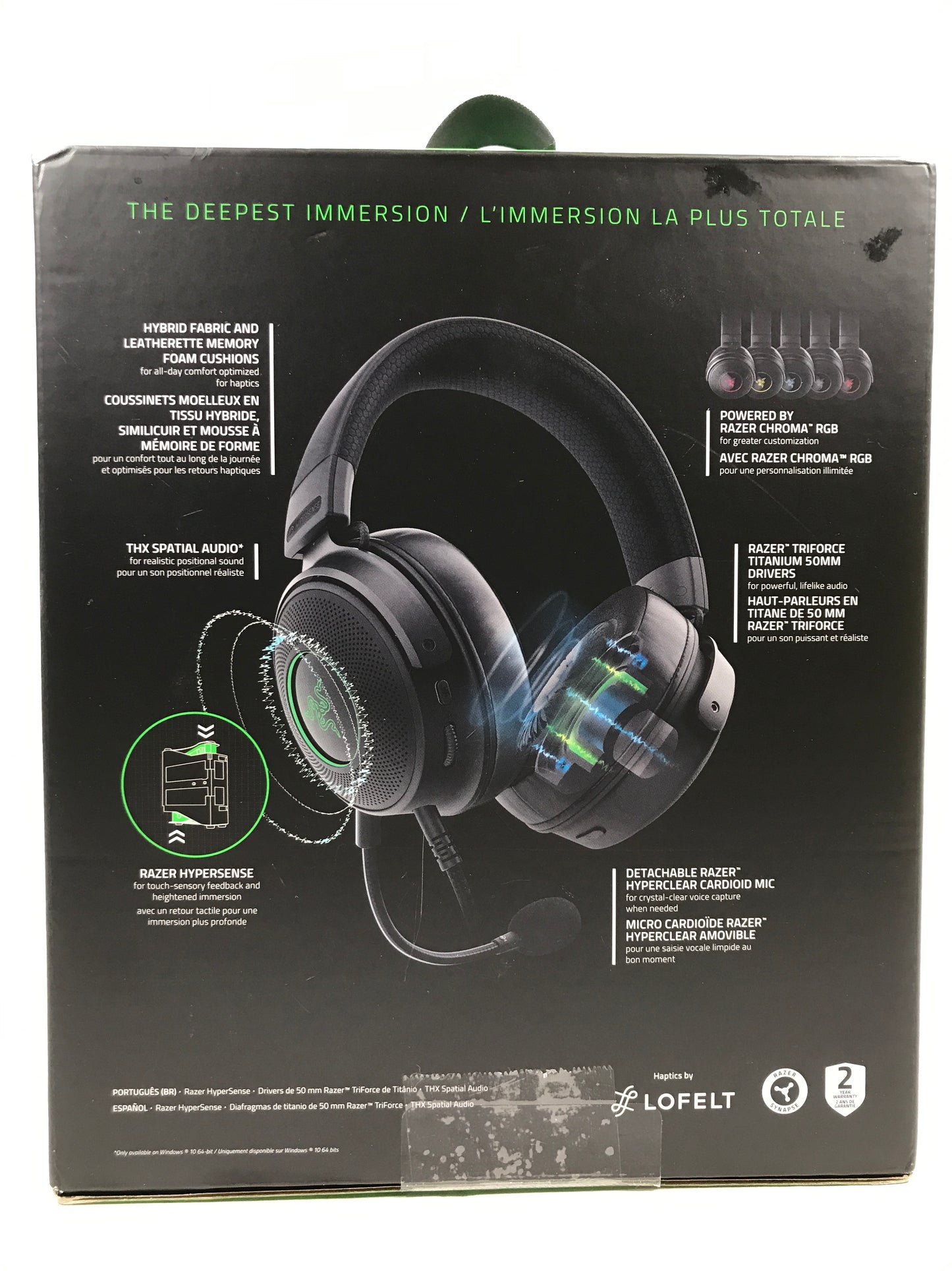 Razer - Kraken V3 HyperSense Wired Gaming Headset for PC