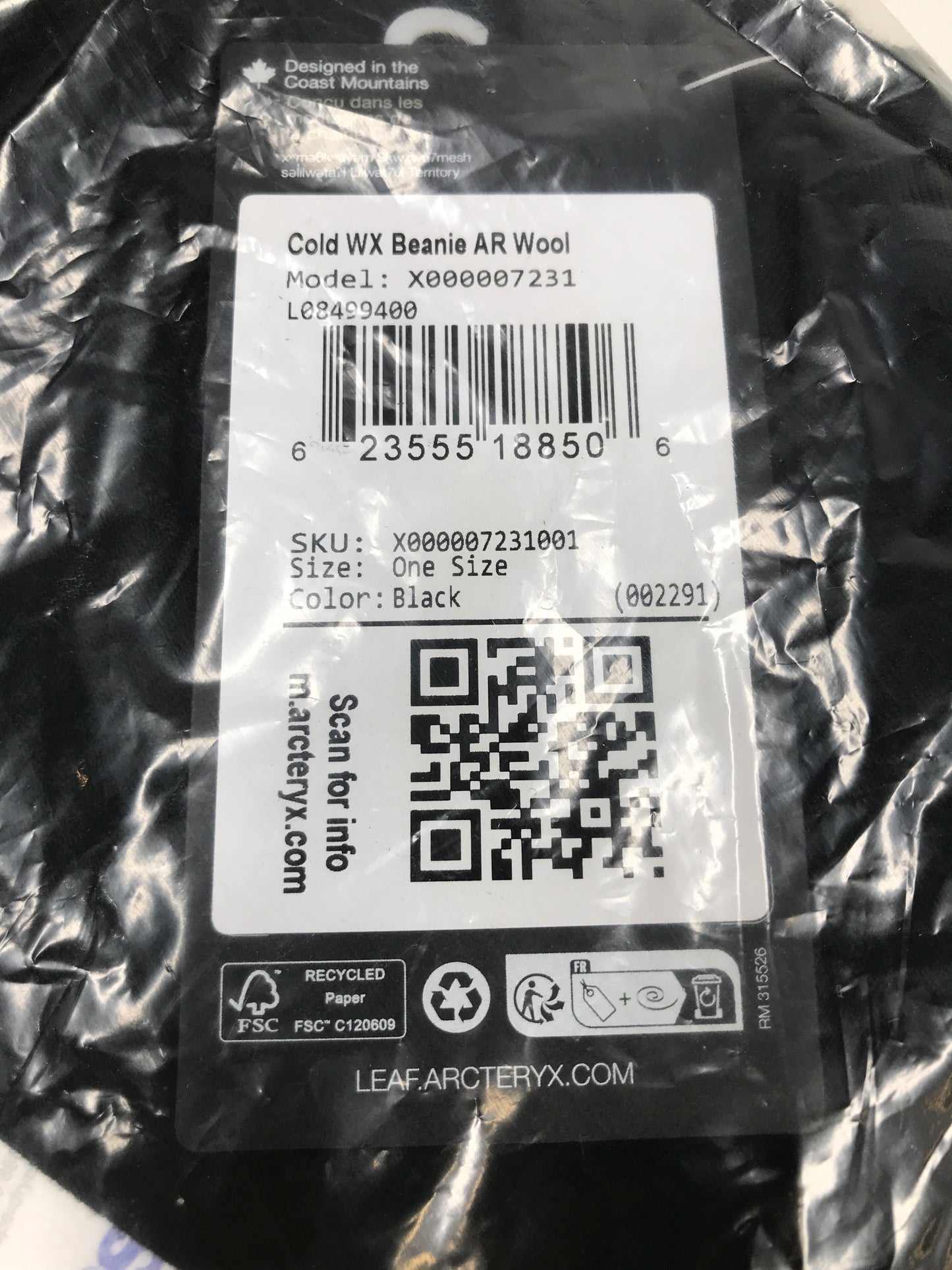 Arc'teryx Cold WX Beanie AR Wool