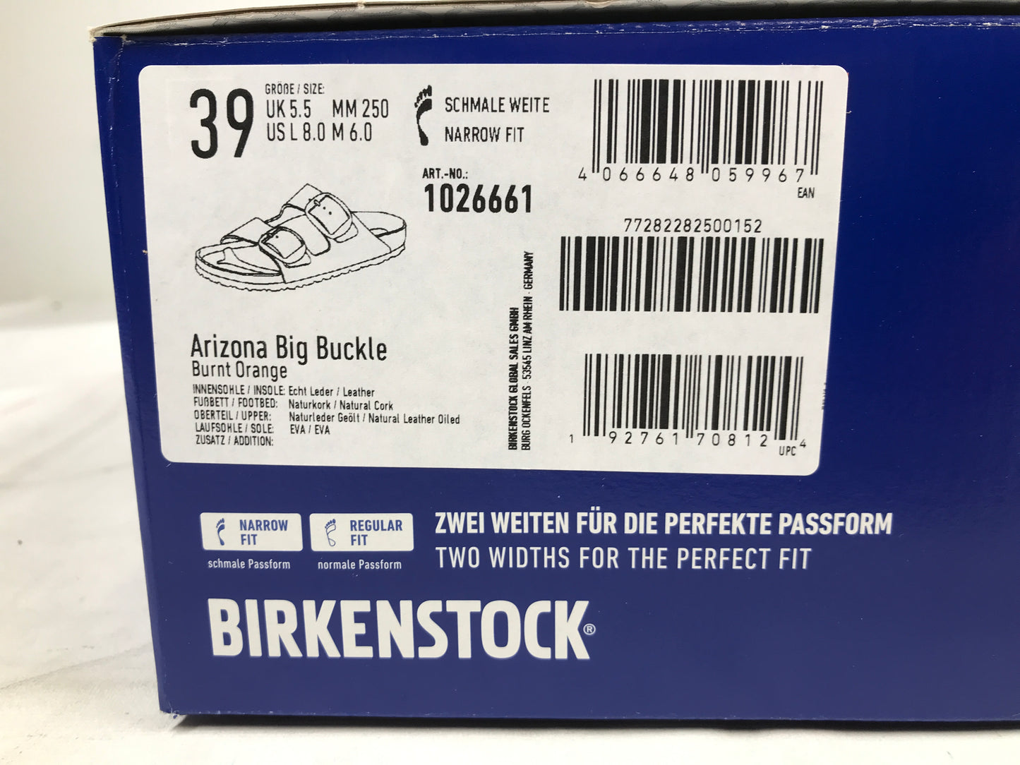 Birkenstock Women's Arizona Big Buckle Oiled Leather - Burnt Orange - Womens