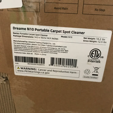 Dreame N10 Carpet and Portable Upholstery Cleaner, Spot Cleaner for Pets