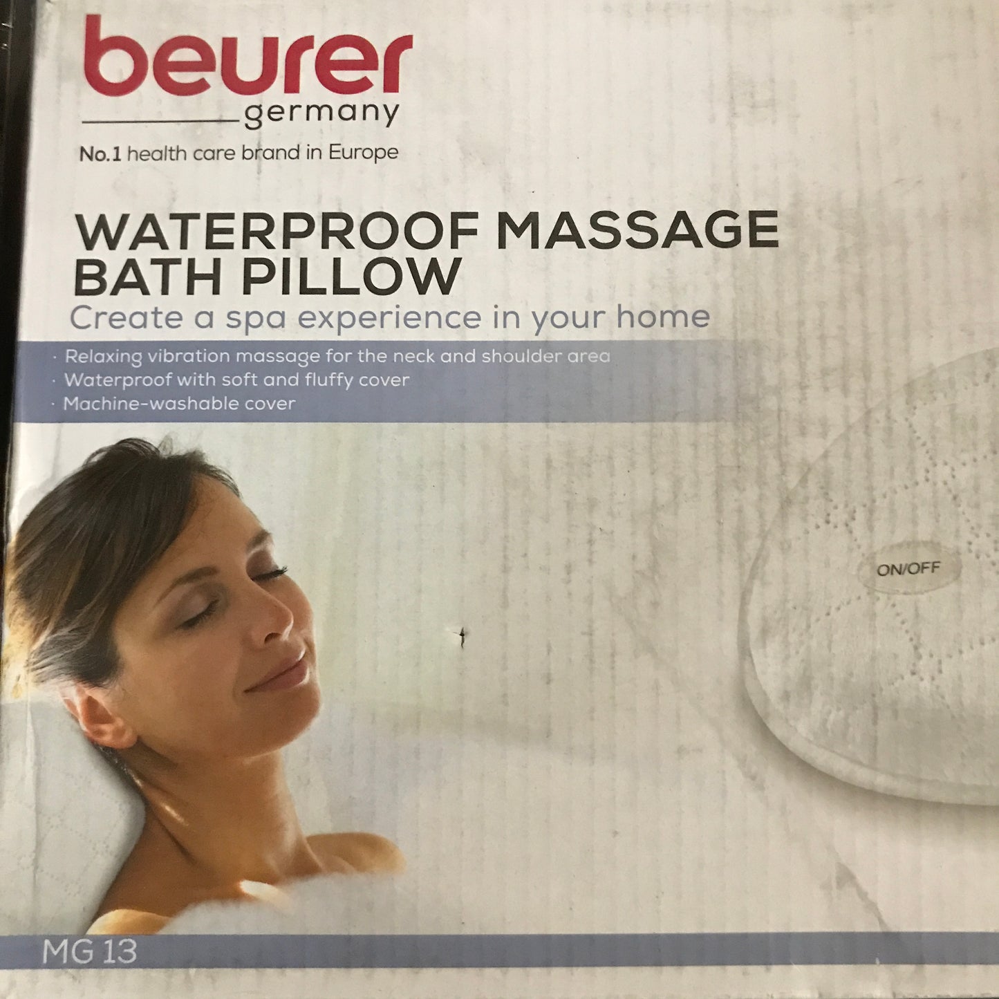 Beurer MG13 Waterproof Massage Bath Pillow