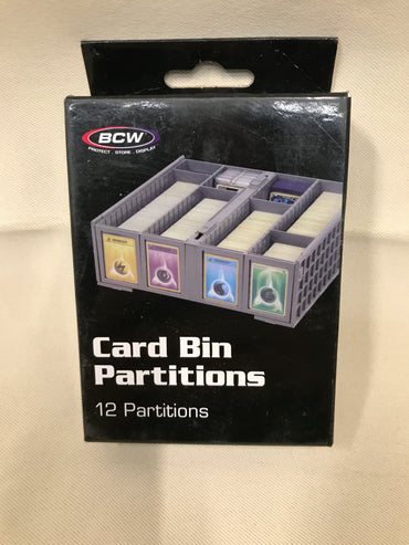 BCW Card Bin Partitions - 12x5 Pack