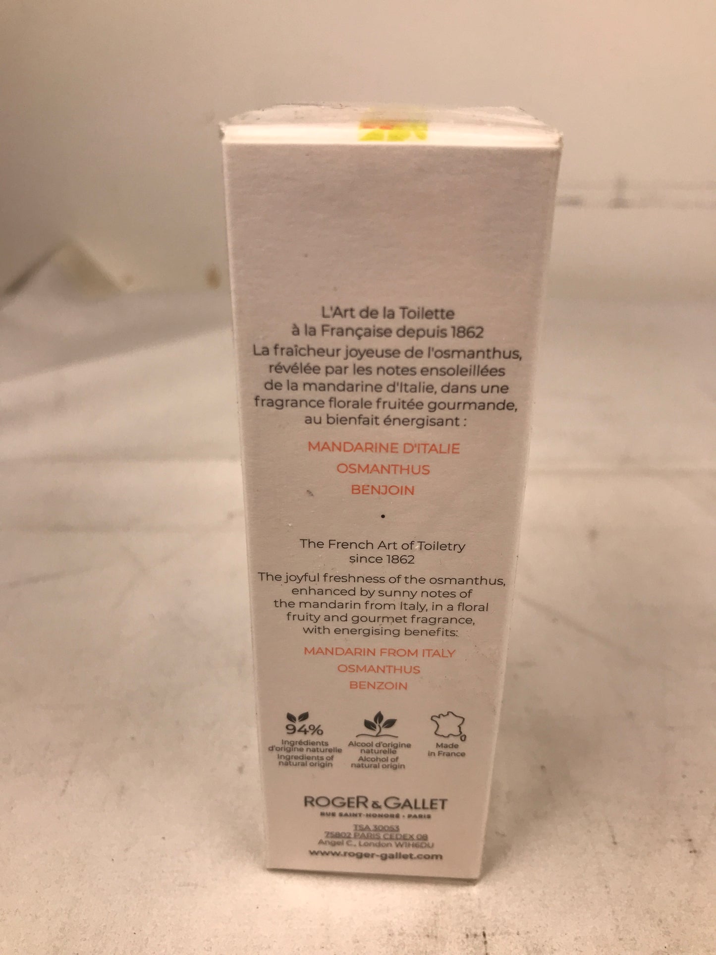 Roger & Gallet Wellbeing Fragrant Water Fleur d'Osmanthus - 30mL