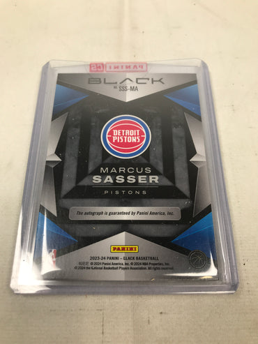 Panini Detroit Pistons Basketball Marcus Sasser Signed Card 2023-24