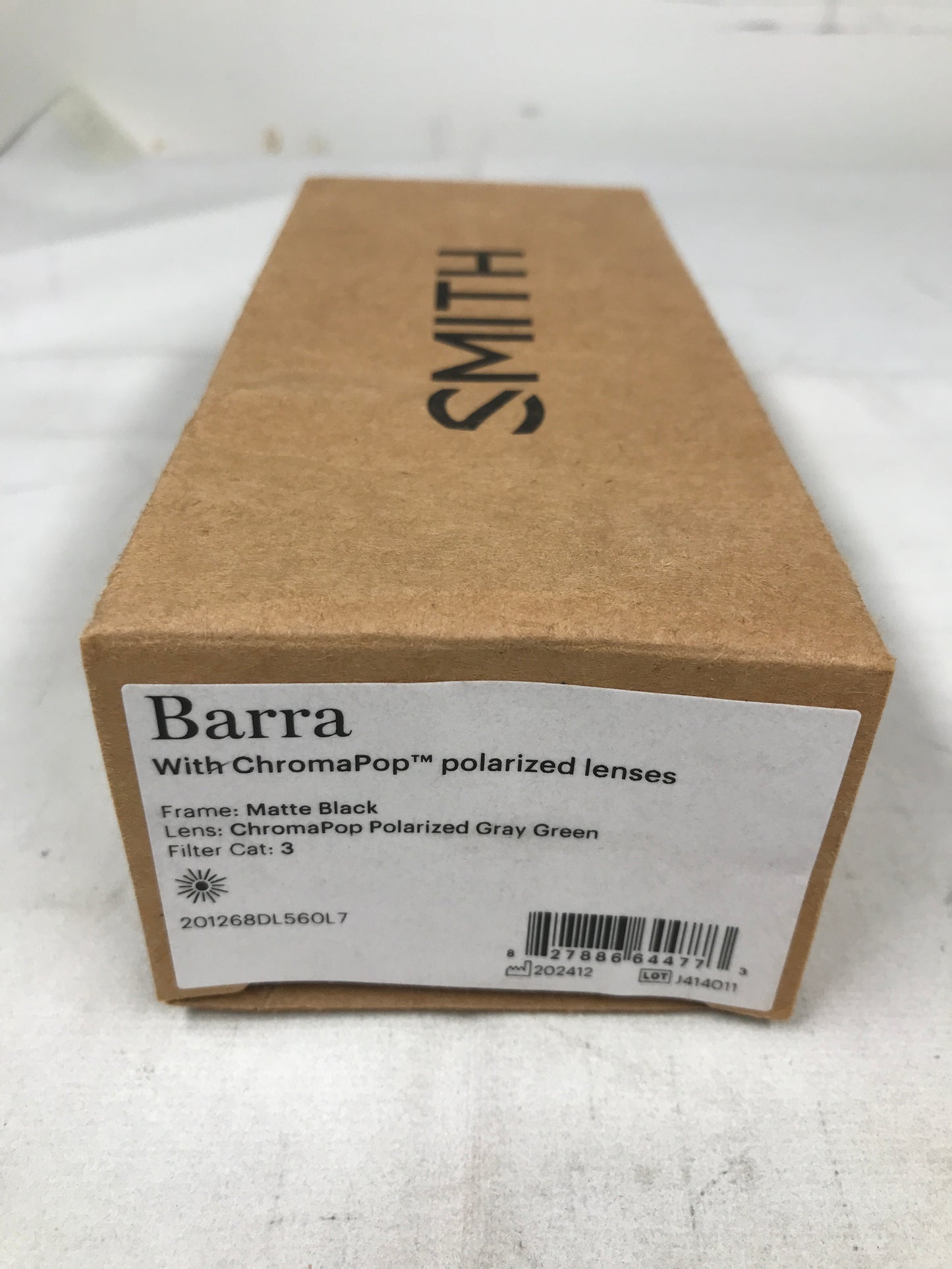 Smith Barra Sunglasses - Matte Black + ChromaPop Polarized Gray Green Lens