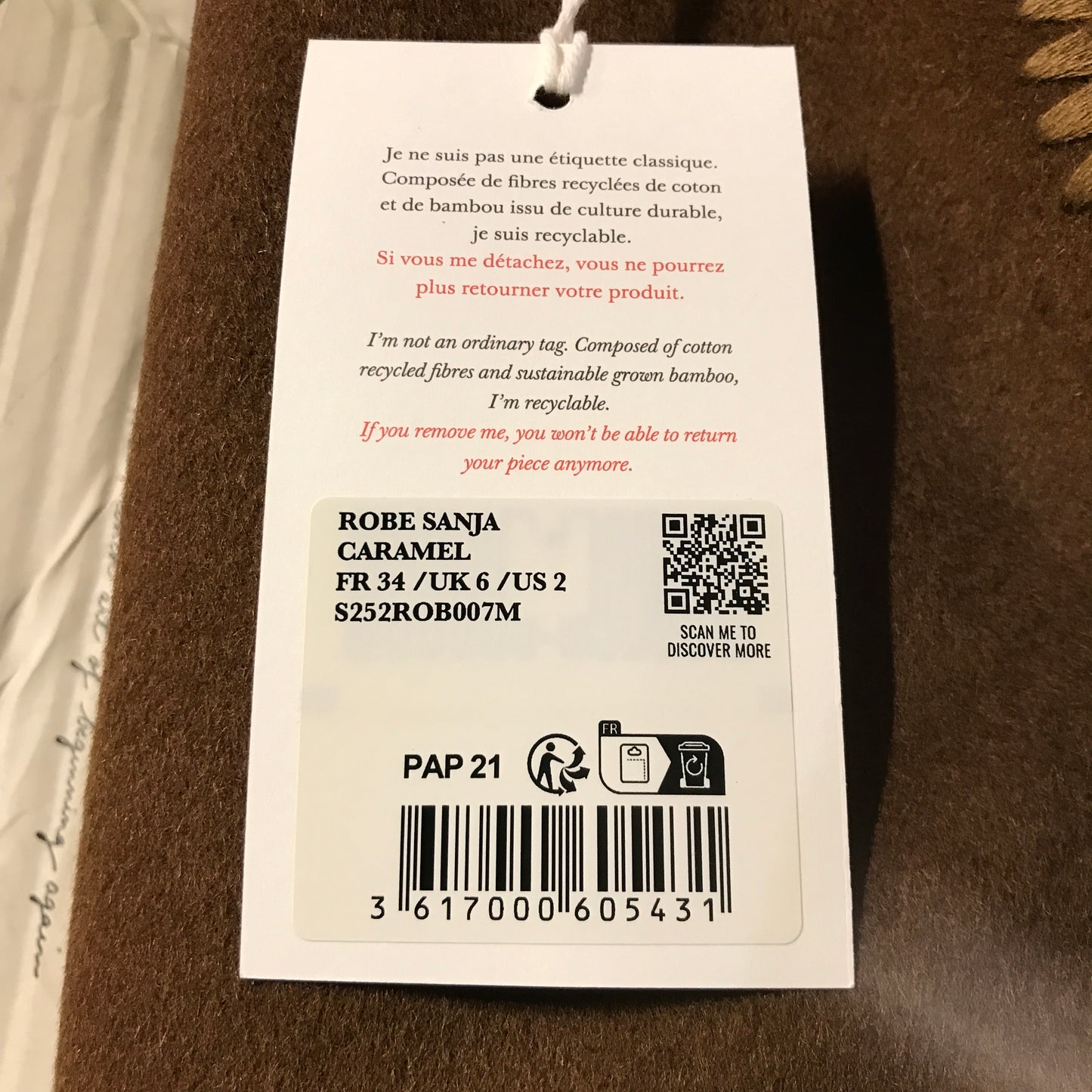 Sezane Sanja Dress - Caramel