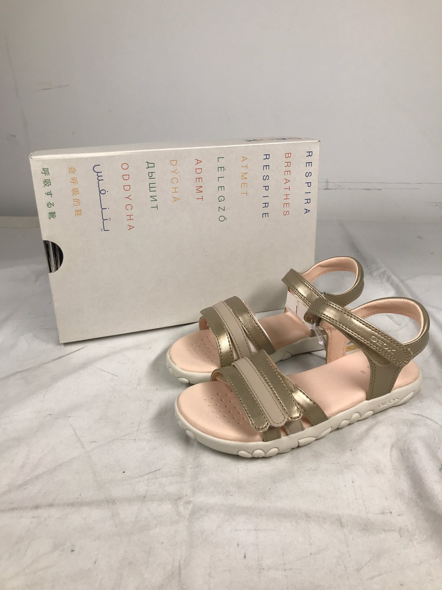 Geox Haiti Junior Girls Sandals - Platinum