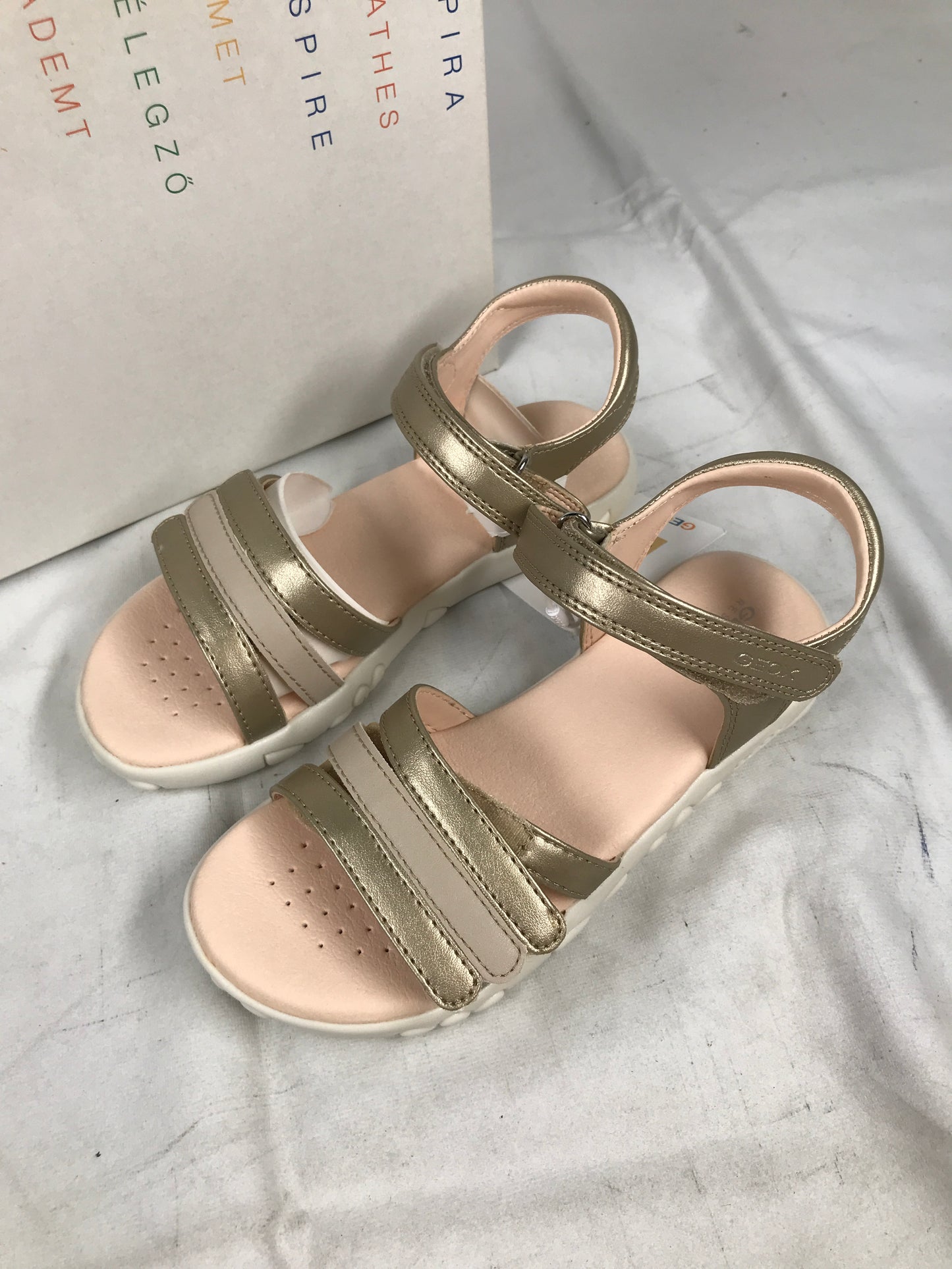 Geox Haiti Junior Girls Sandals - Platinum