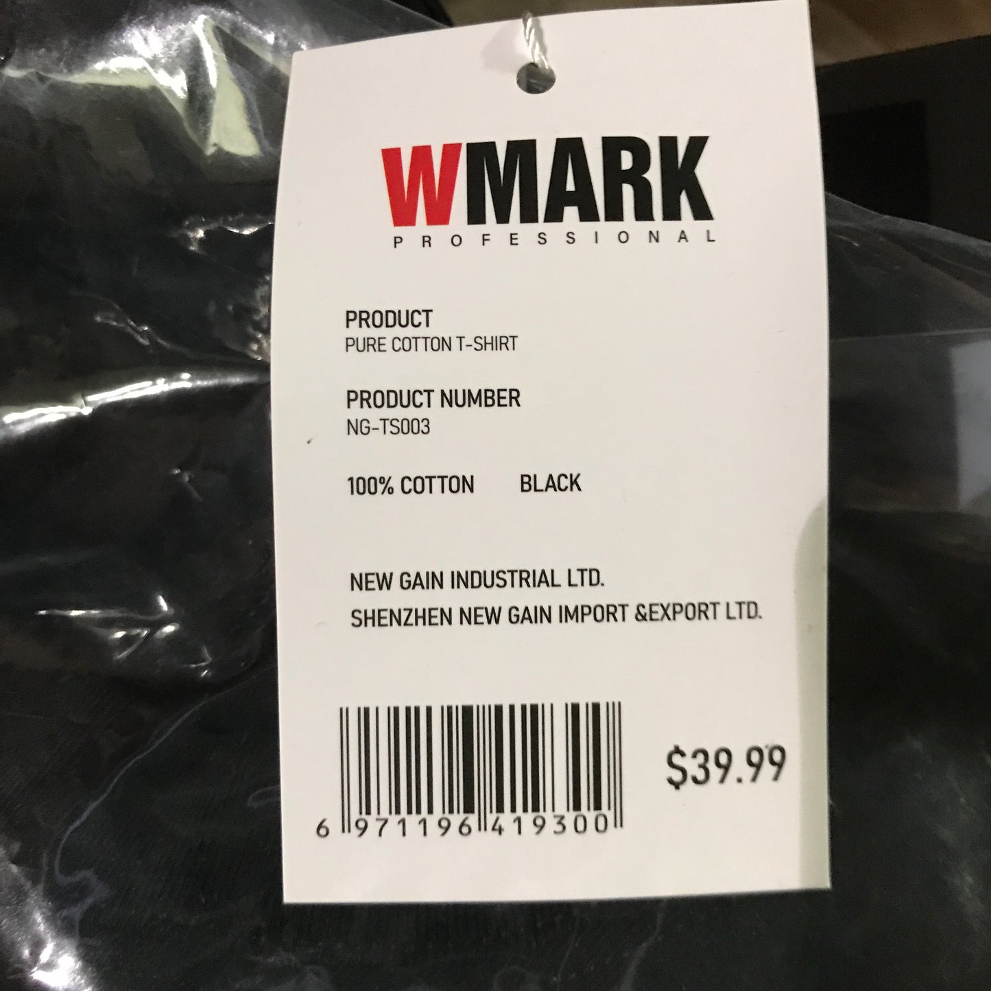WMARK T-Shirt NG-TS003B - Black