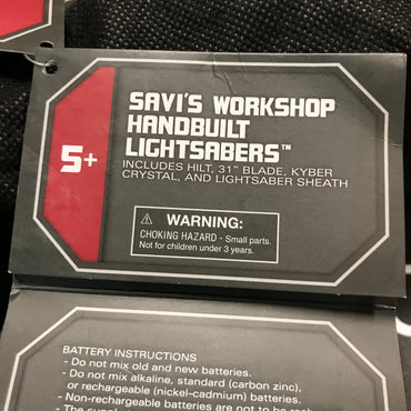 Disney Parks Savi's Workshop Handbuilt Lightsaber