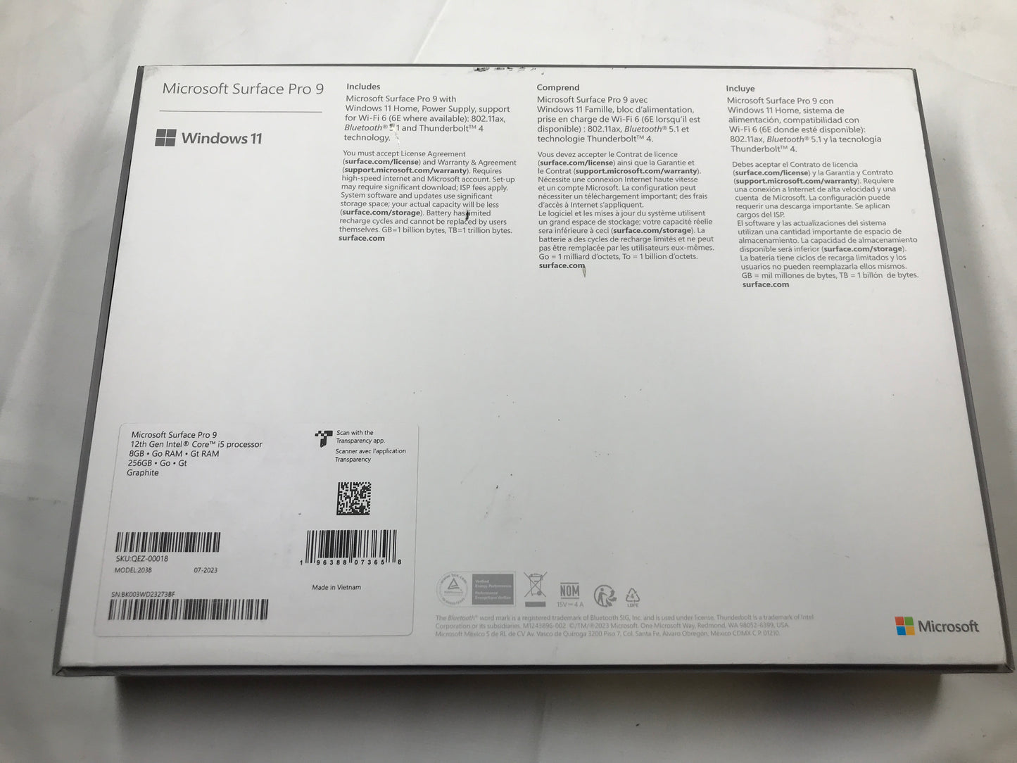 Microsoft Surface Pro 9 - Graphite