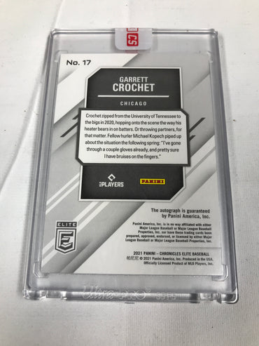 Panini Chronicles Elite Baseball Garrett Corchet Signed Card 2021