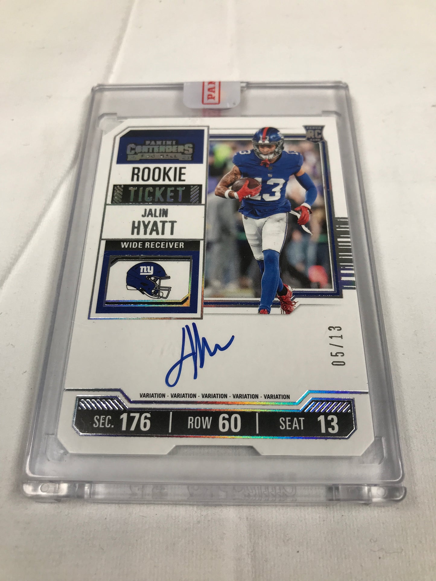 Panini Contenders Football Jalin Hyatt Signed Card 2023