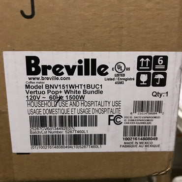 Nespresso Vertuo Pop+ Coffee and Espresso Maker by Breville with Milk Frother