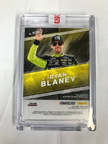 Panini Ryan Blaney Signed Card 2023 Prime Racing NASCAR