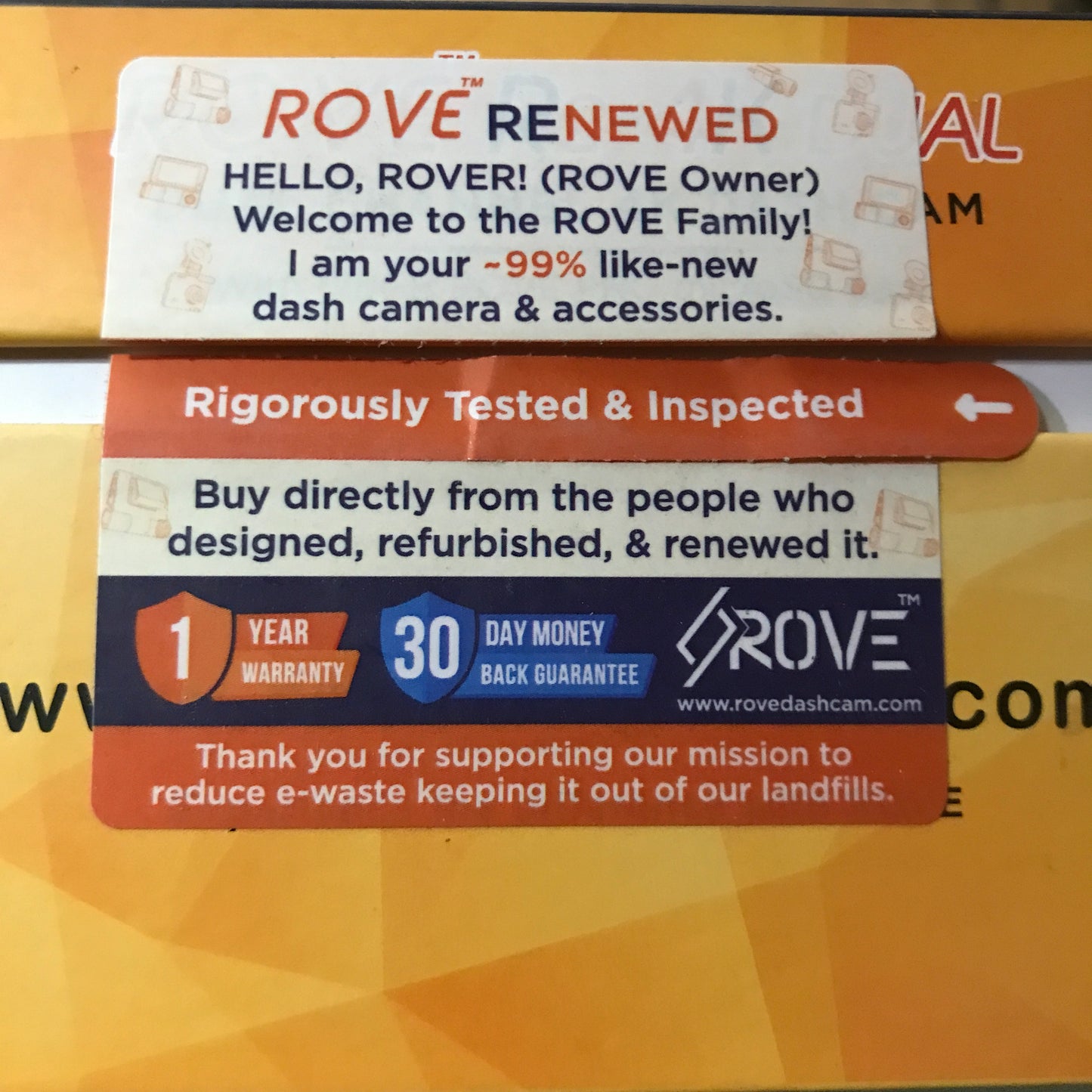 ROVE R2-4K DUAL Dash Cam Front and Rear