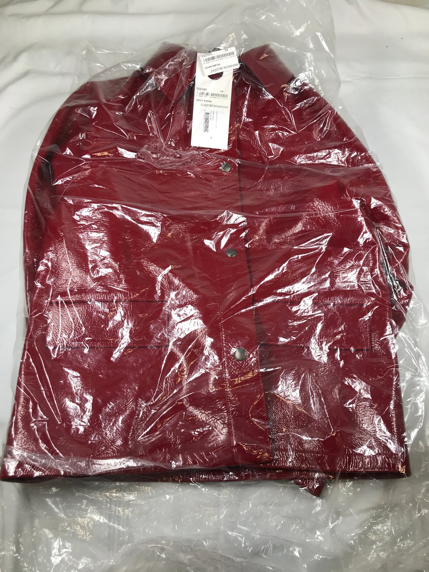 Kassl Editions Original hip lacquer wool red Jacket