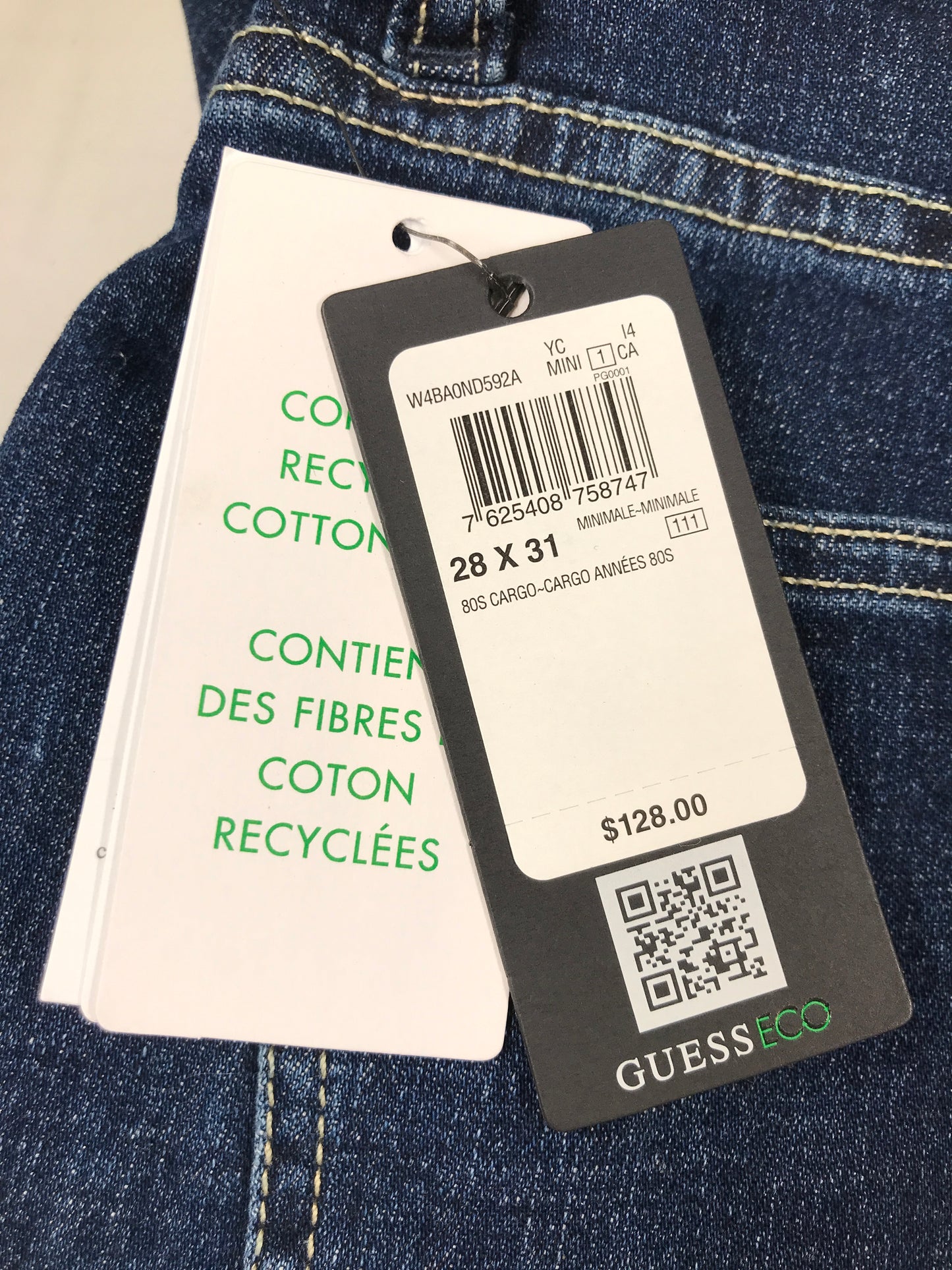Guess Eco '80s Denim Cargo Pants