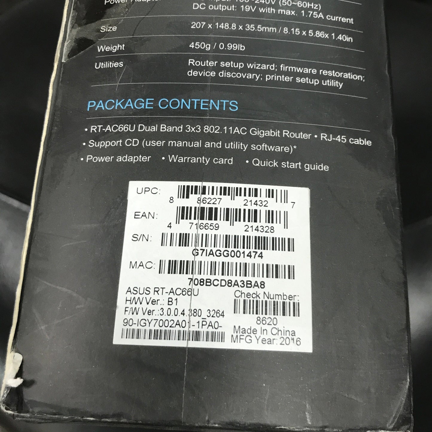 ASUS Dual-Band Wireless-AC1750 Gigabit Router (RT-AC66U)